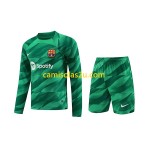 Camisolas de futebol FC Barcelona Guarda Redes Criança Equipamento Principal 2023/24 Manga Comprida